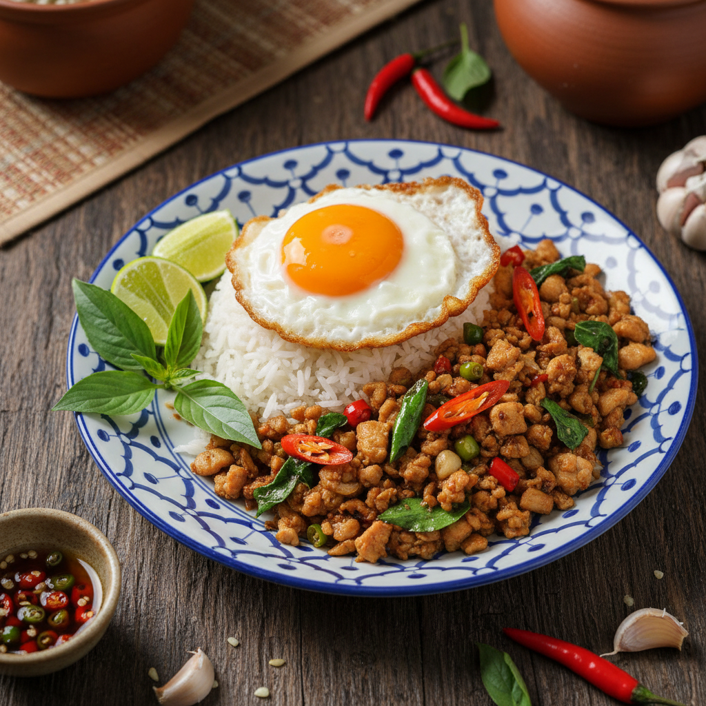 Spicy Basil Pork Stir-Fry — Pad Kra Pao