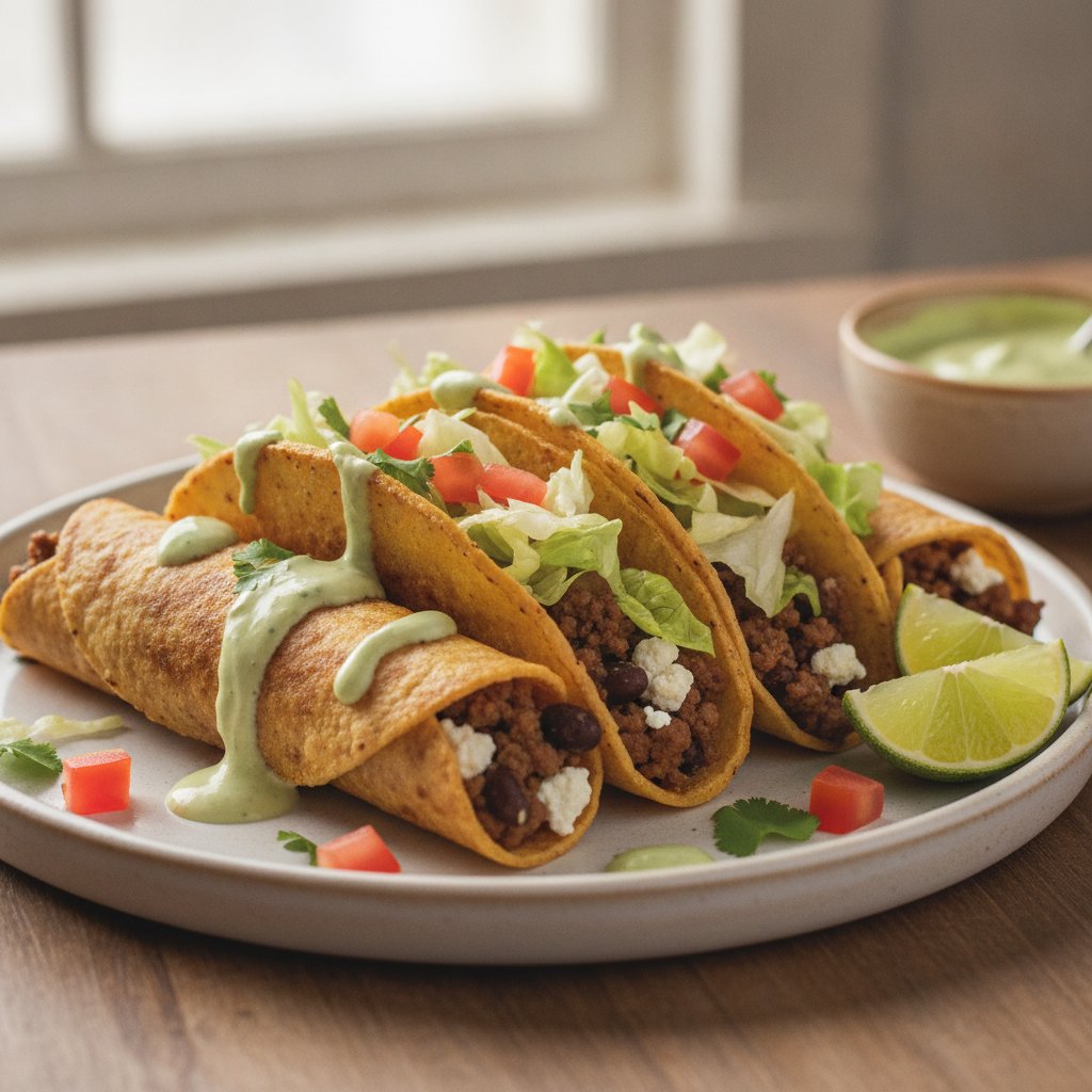 Crispy Rolled Beef Tacos (High-Protein)
