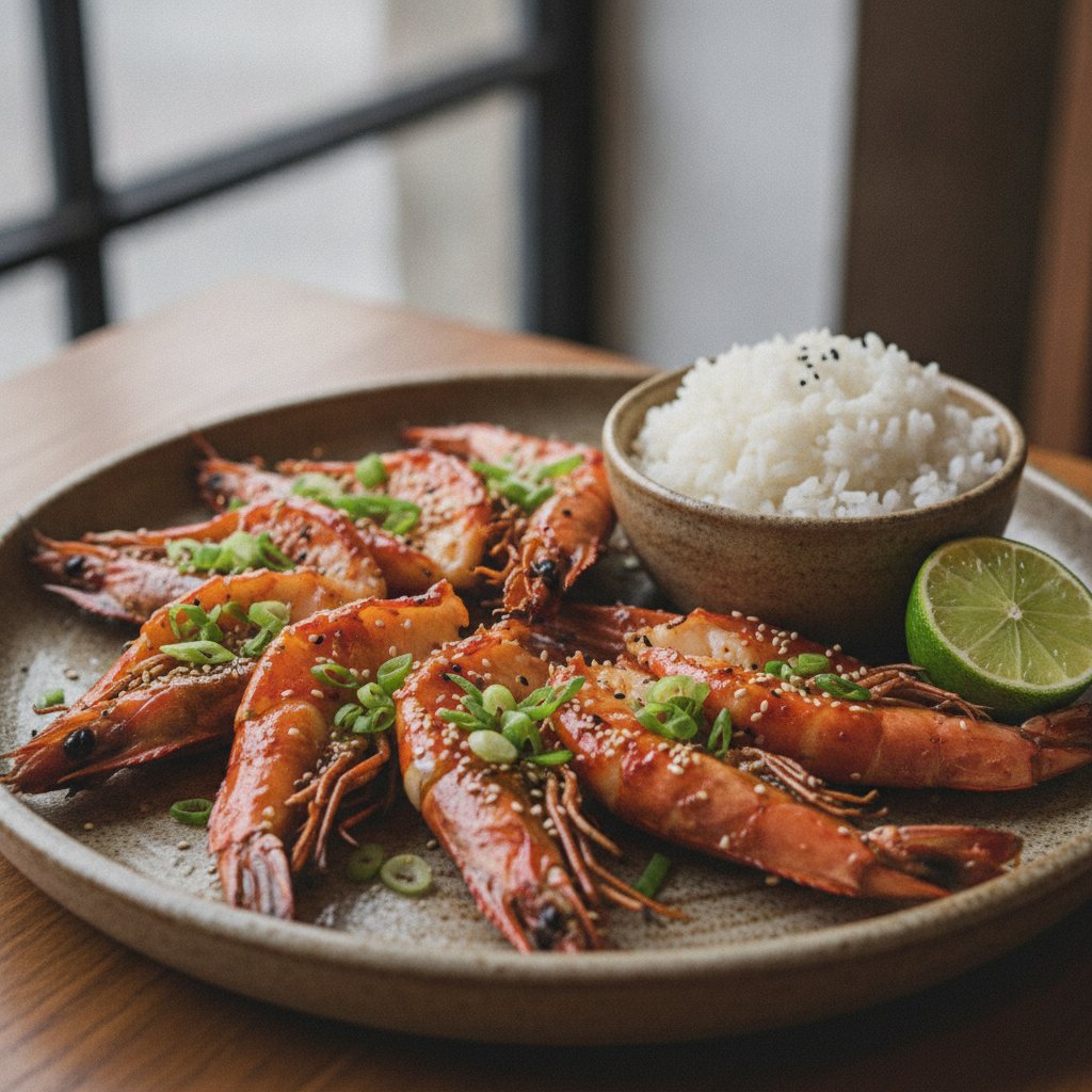 Korean Grilled Whole Shrimp