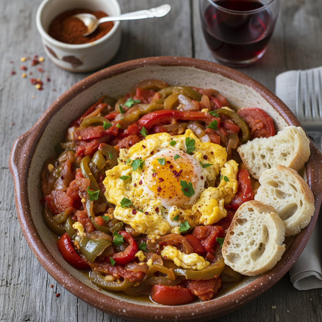 Basque Piperrada with Eggs