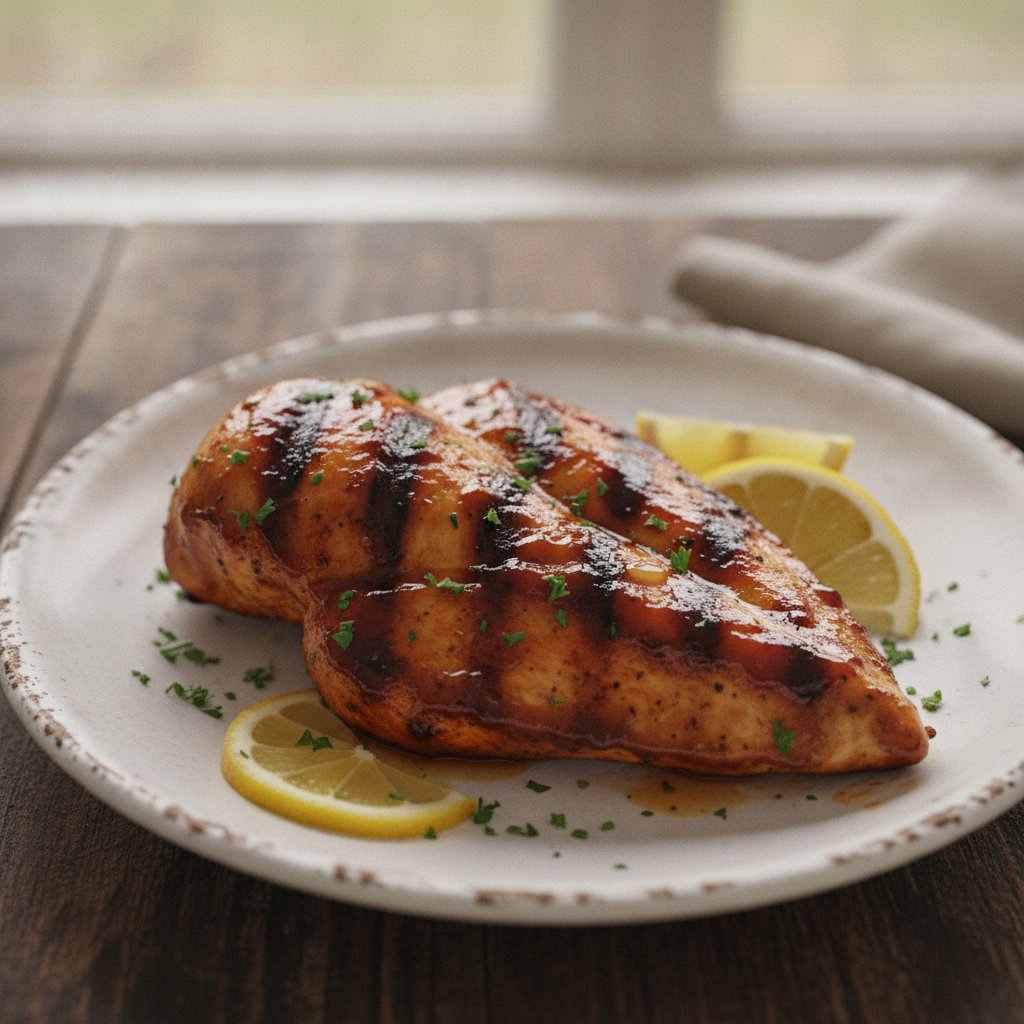 Grilled BBQ Chicken (Low-Chol)