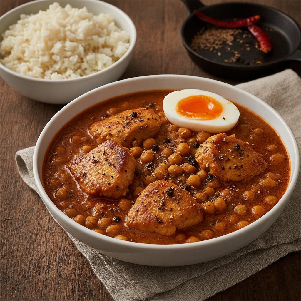 Spicy Chicken Curry with Black Pepper (High-Protein)