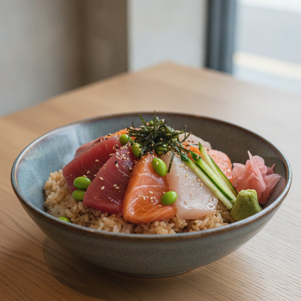 Assorted Raw Fish Rice Bowl (GLP-1)