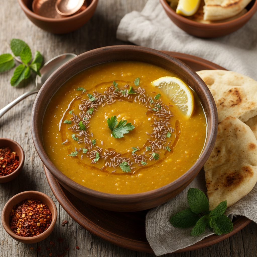 Lentil Shorba Bil Kammoun