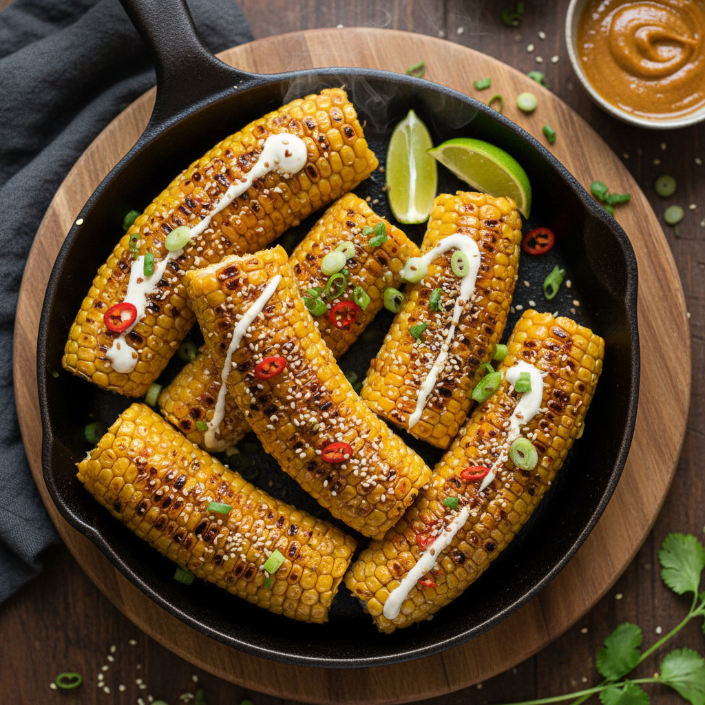 Miso Butter Corn Ribs