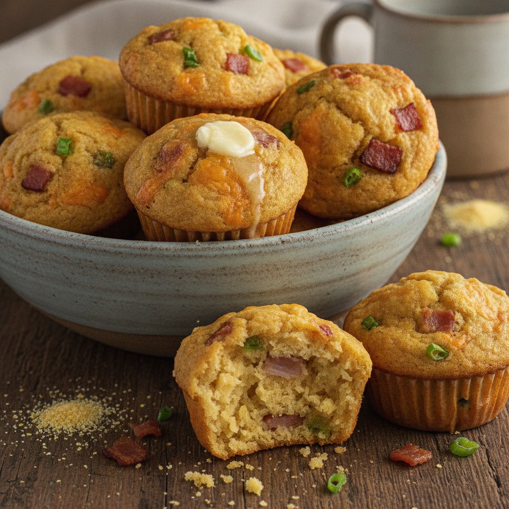 Cornbread Bacon Muffins (Gluten-Free)