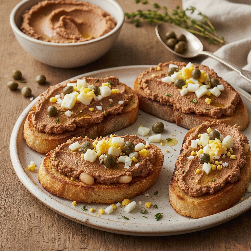 Chicken Liver Spread on Toast (High-Protein)