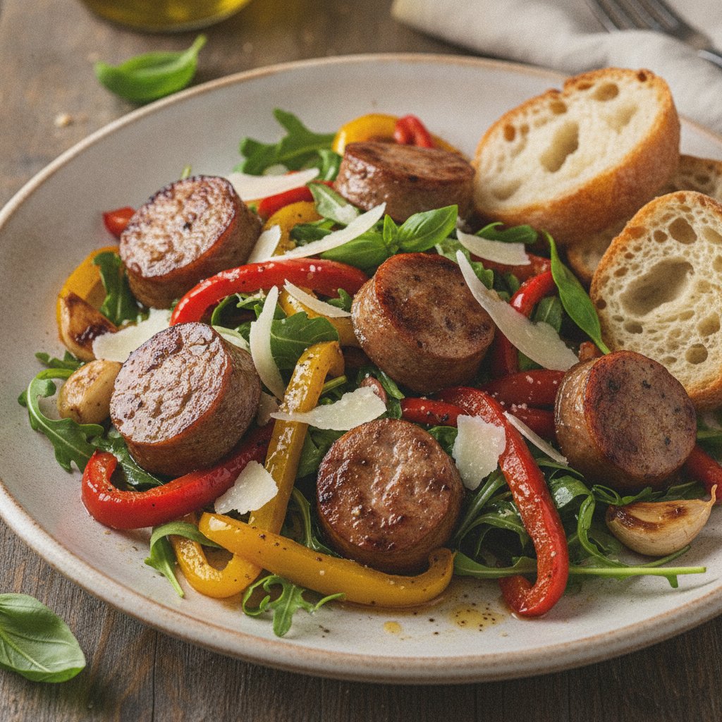 Sausage and Roasted Pepper Salad
