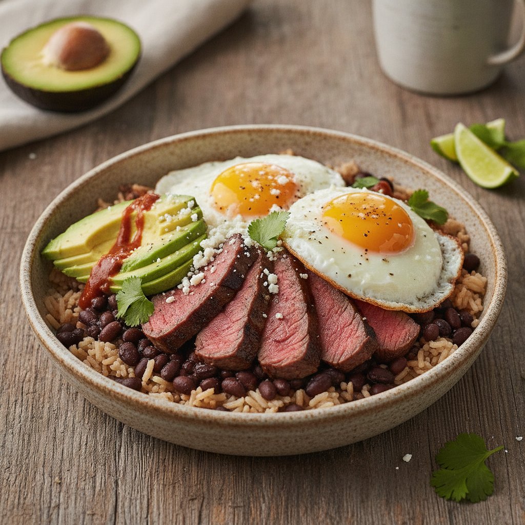 Steak and Egg Breakfast Bowl (High-Protein)