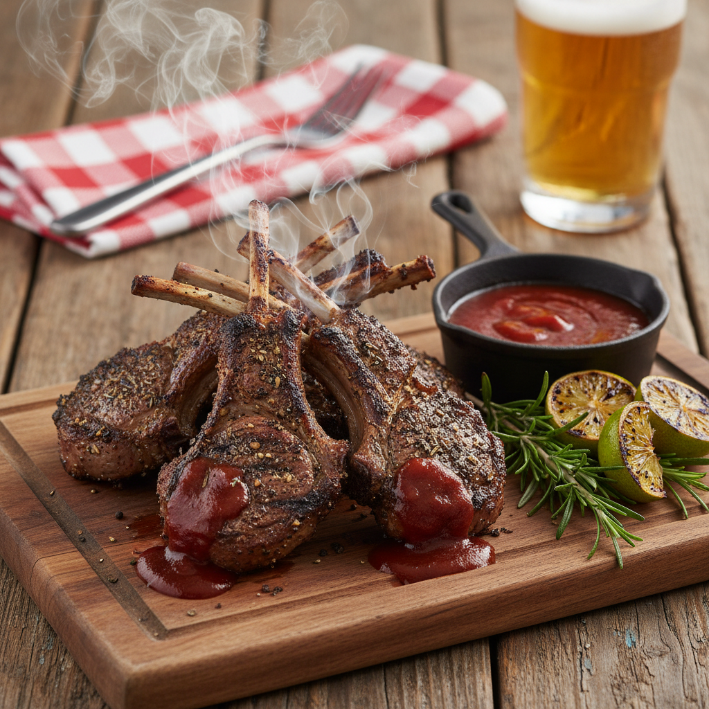 Texas Smoky Lamb Chops