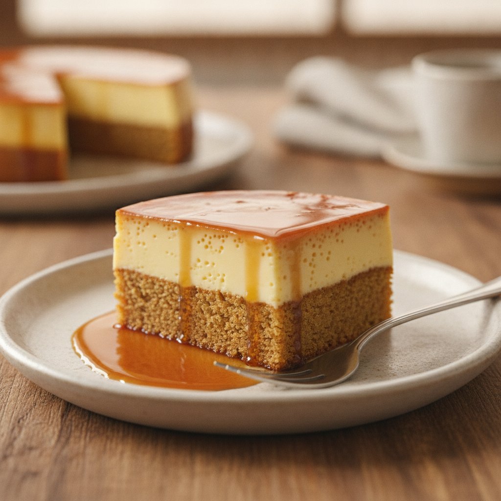 Pastel de Flan (Caramel Custard Cake)