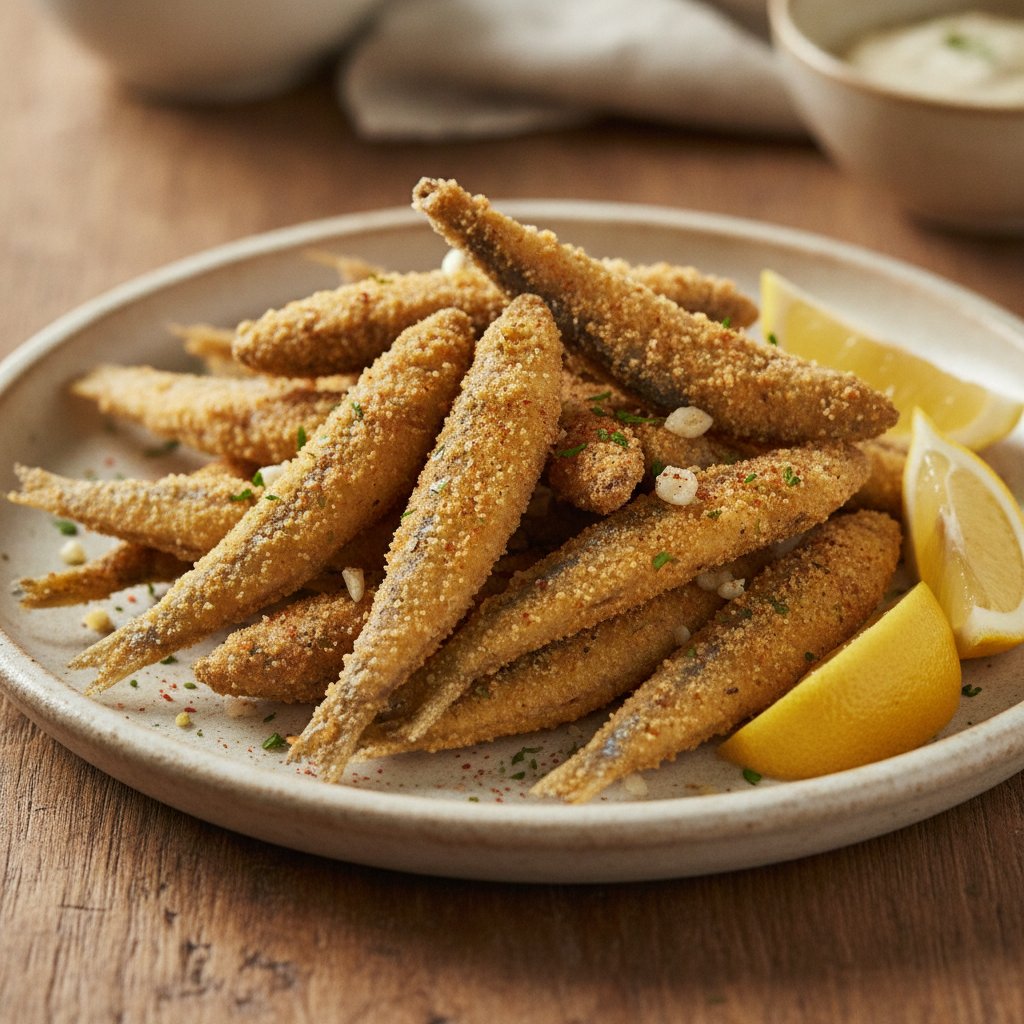 Fried Whole Baby Fish (Gluten-Free)