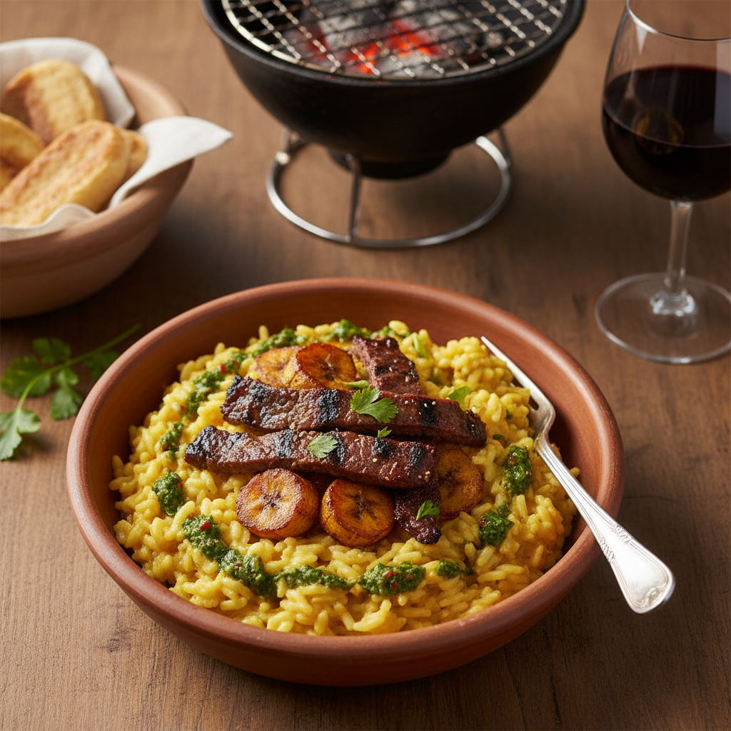 Smoky Grilled Beef Risotto — Churrasco Beef Risotto