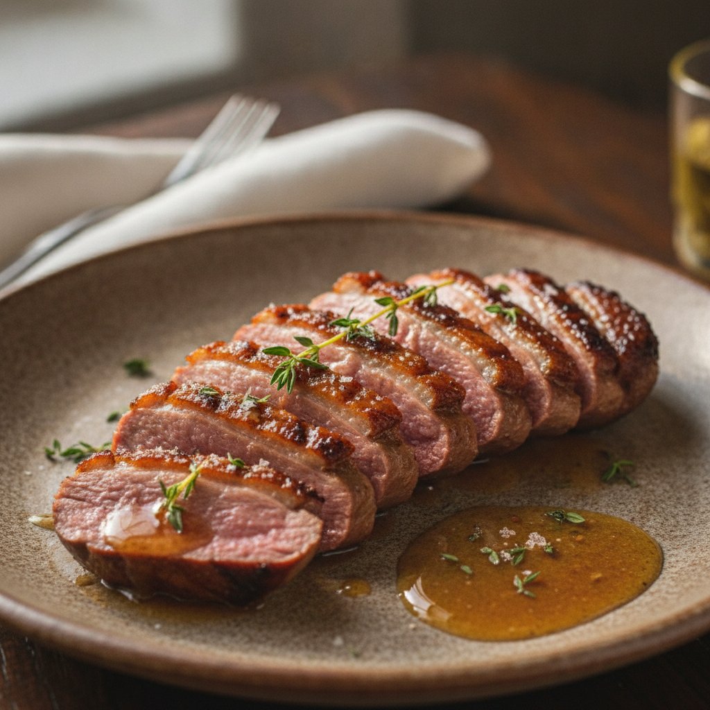 Grilled Duck Breast with Honey Glaze