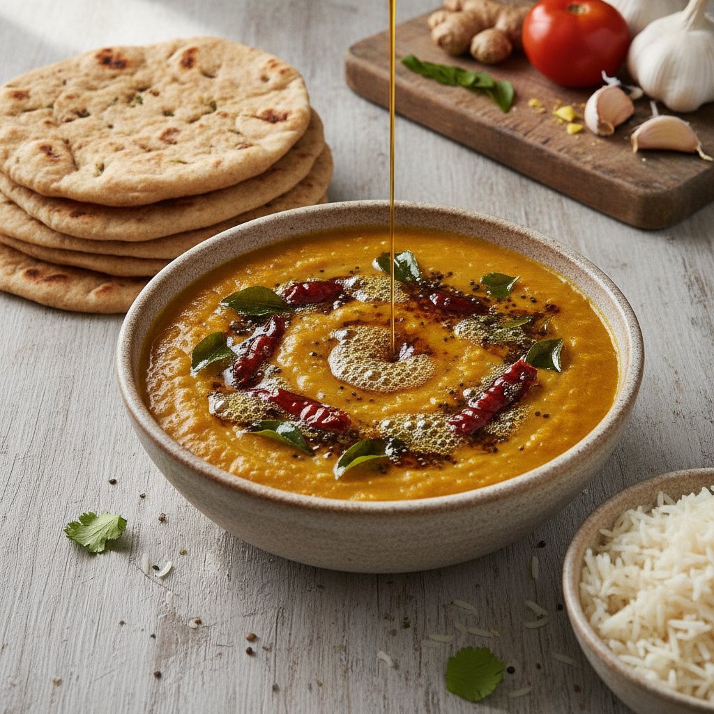 Red Lentil Soup with Fried Spices (Dairy-Free)