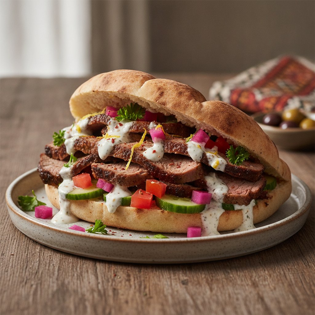 Grilled Meat Sandwich