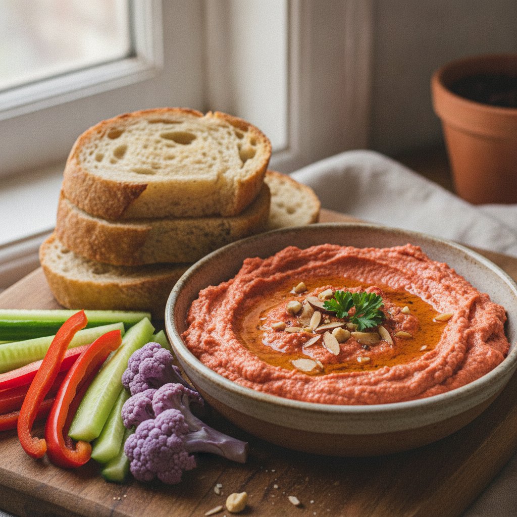 Roasted Red Pepper Nut Dip