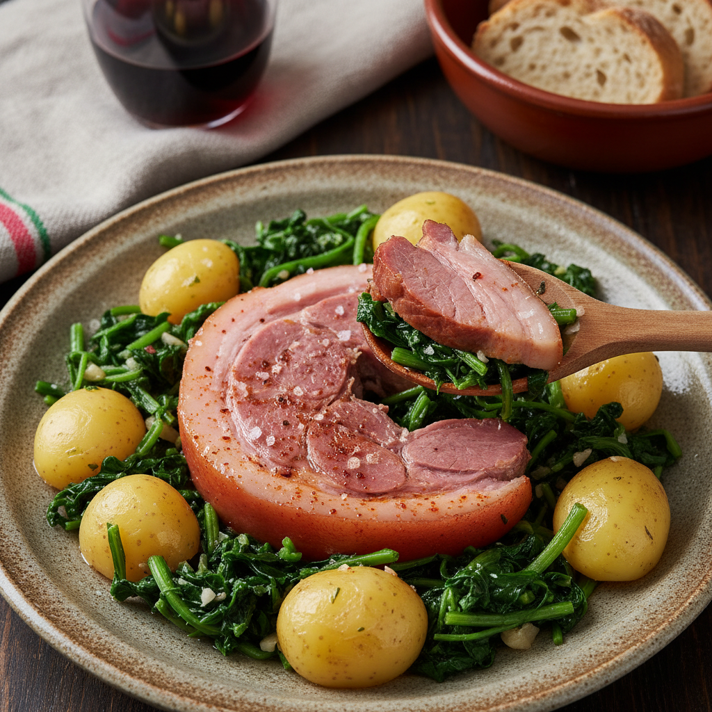 Galician Pork Shoulder with Greens