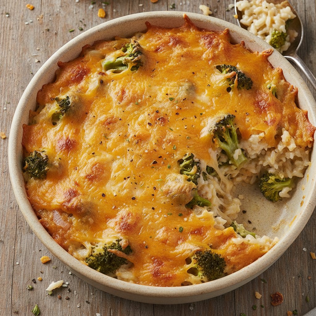 Cheesy Broccoli Rice Casserole