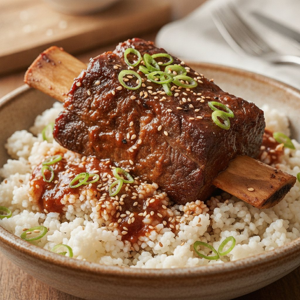 Beef Short Rib Rice Bowl (Keto)