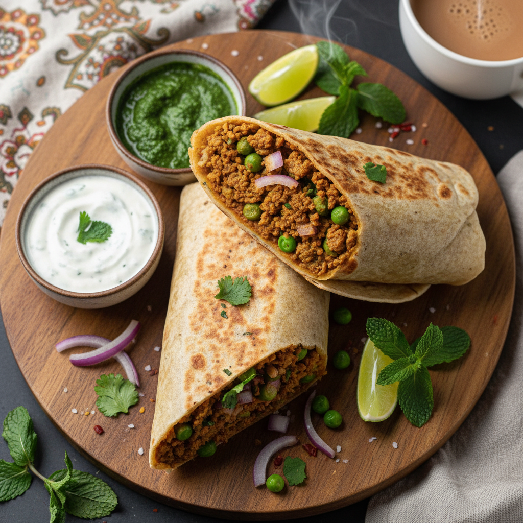 Lamb Keema Wrap