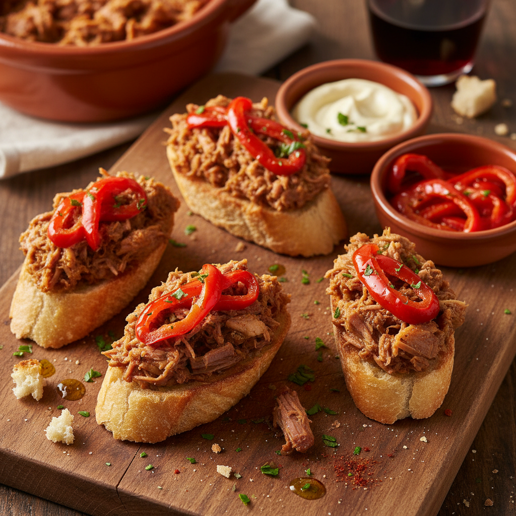 Pringa Montadito with Piquillo Peppers