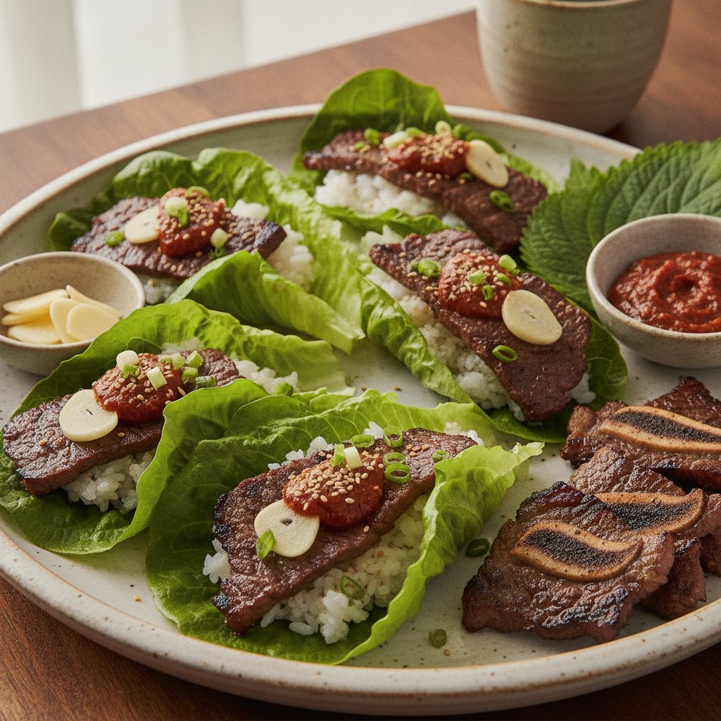 Grilled Beef Rib Wraps
