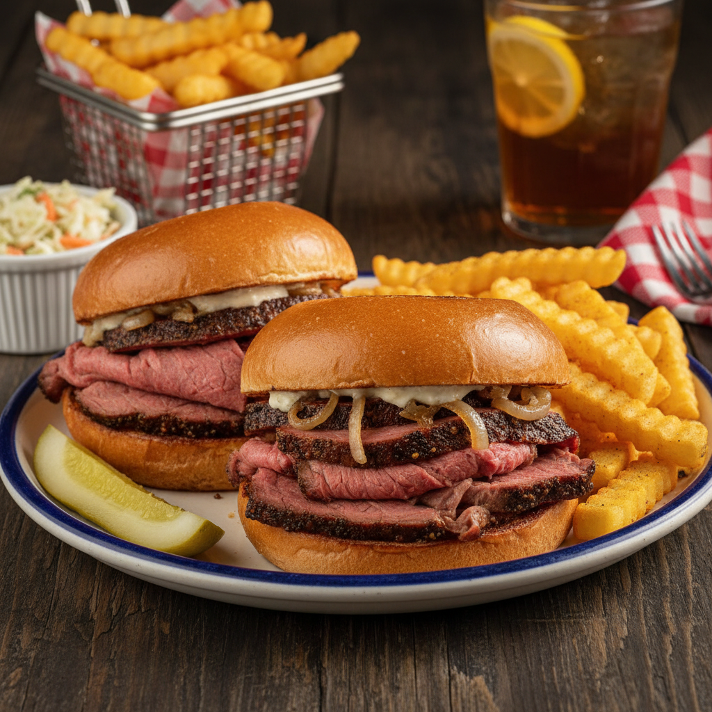 Baltimore Pit Beef Sandwich Plate