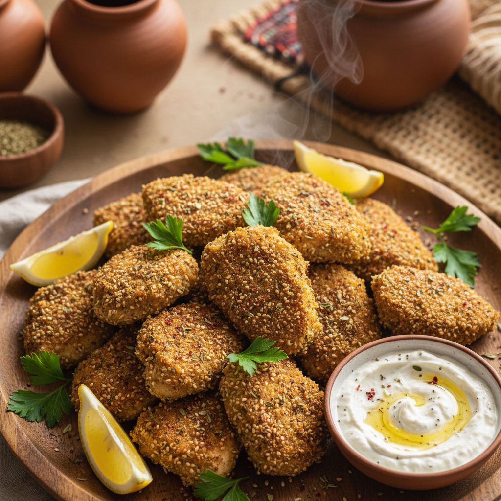 Air Fryer Za'atar Chicken Bites