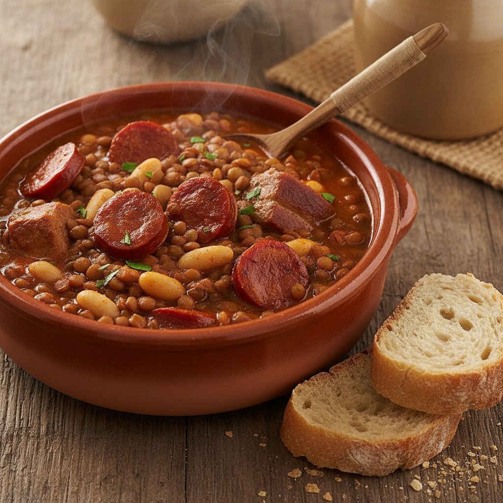 Spanish Lentil Stew with Chorizo (High-Protein)