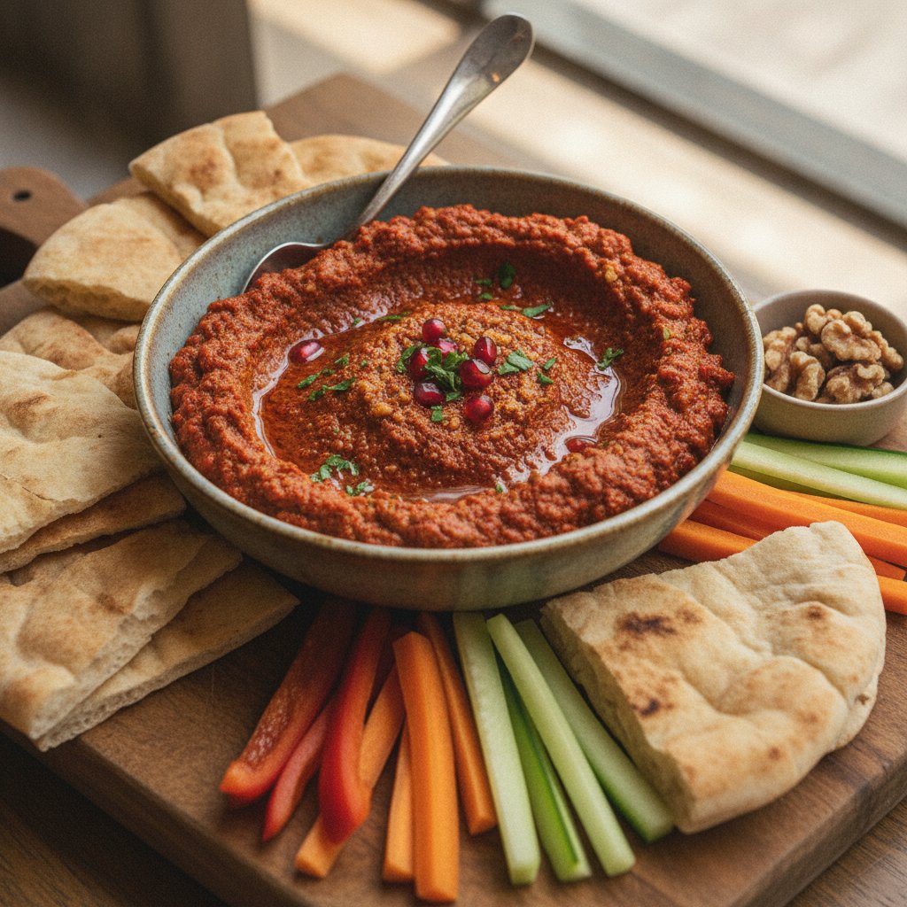 Red Pepper Walnut Dip