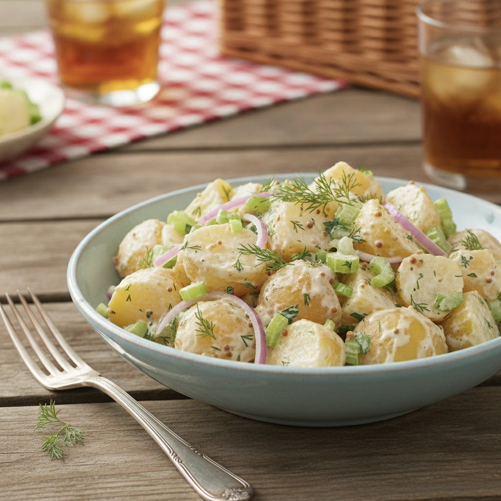 Classic American Potato Salad (Low-Calorie)
