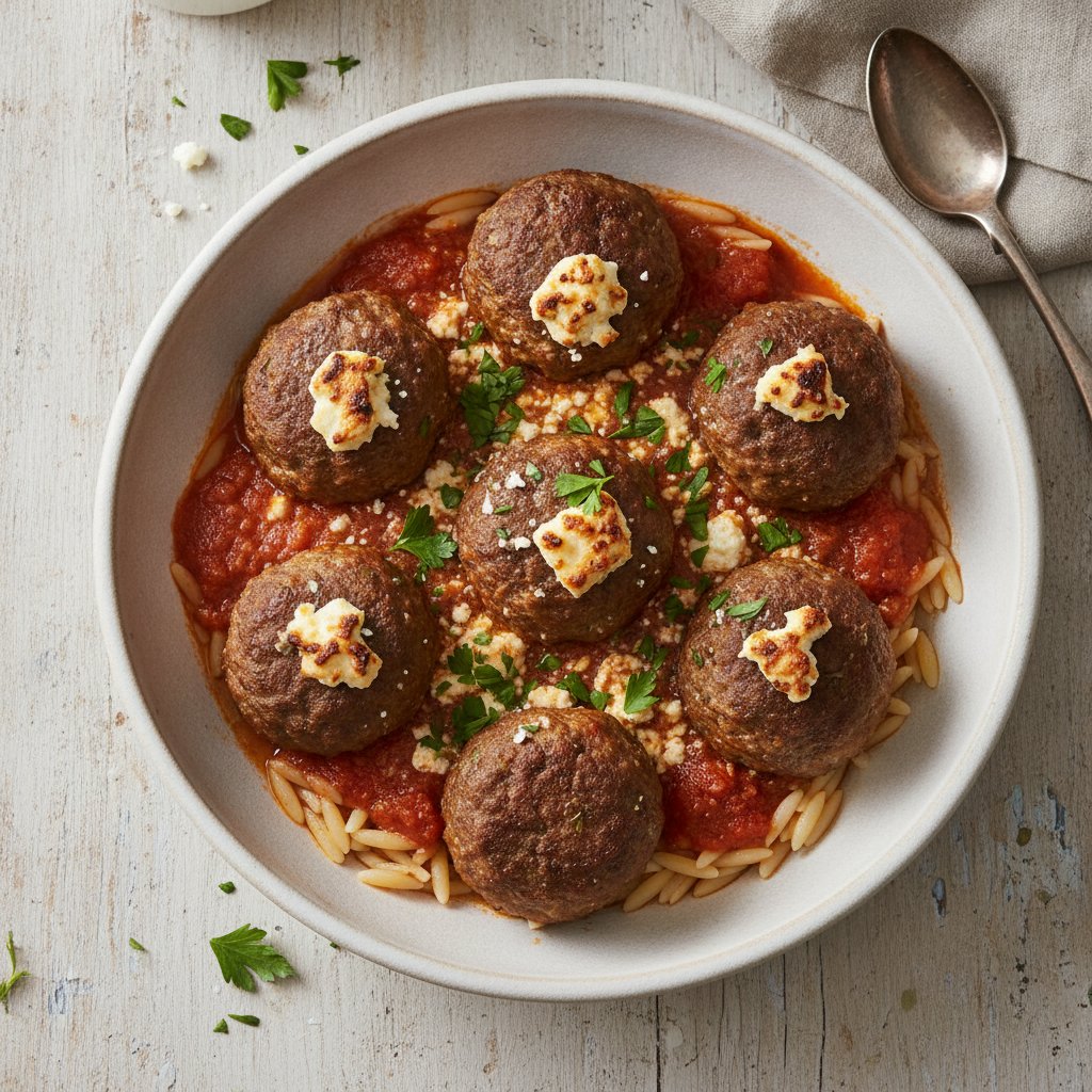 Baked Meatballs in Tomato Sauce