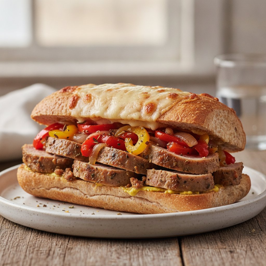 Sausage and Peppers Sandwich (Low-Calorie)