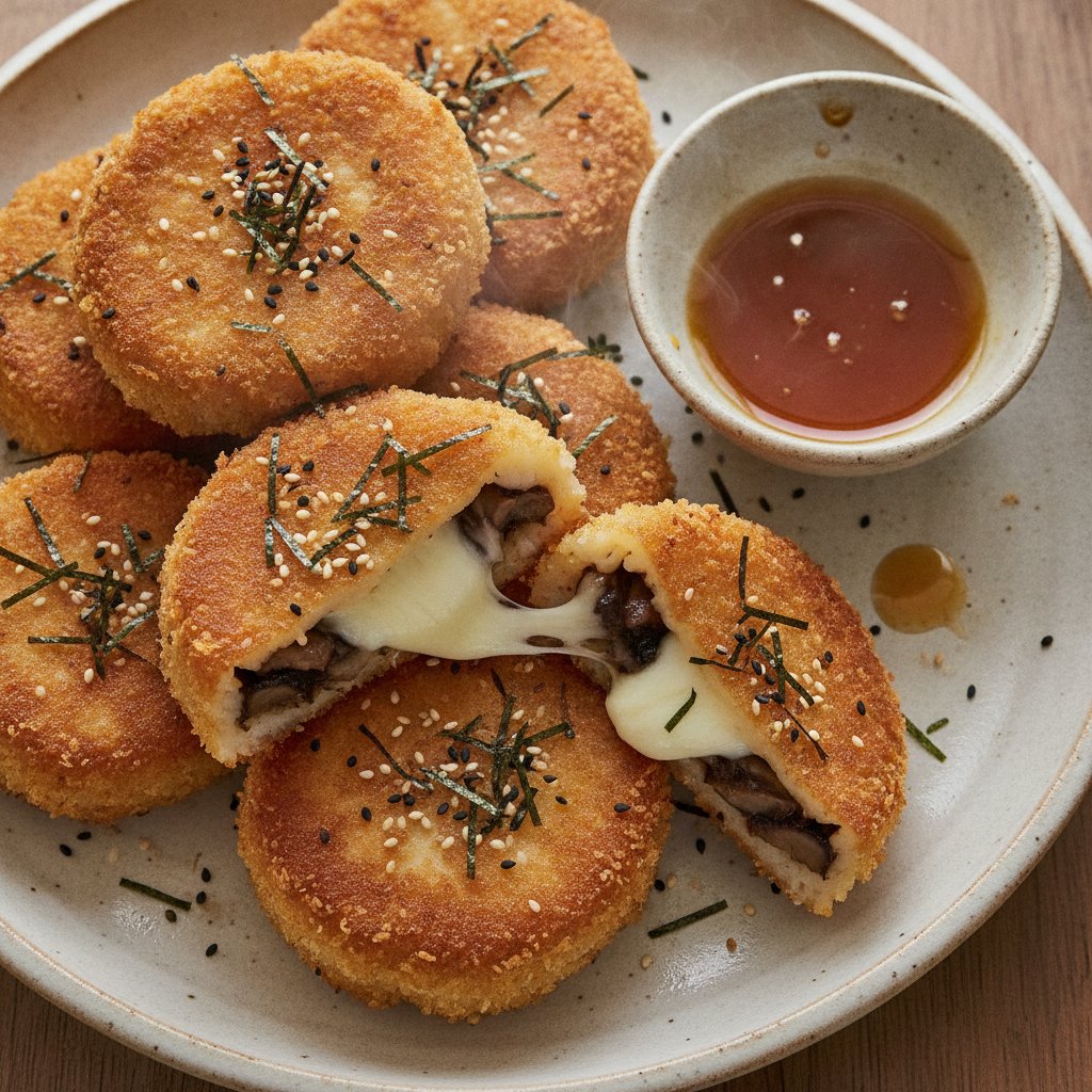 Fried Stuffed Rice Cake