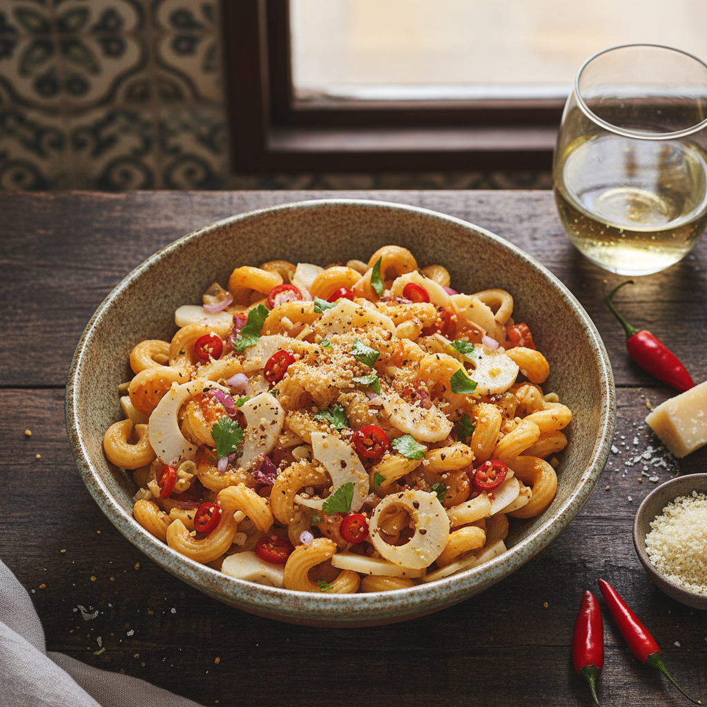 Hearts of Palm and Malagueta Pasta