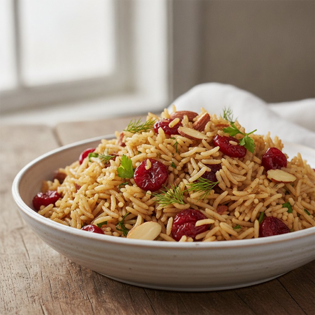 Rice with Sour Cherries (Dairy-Free)