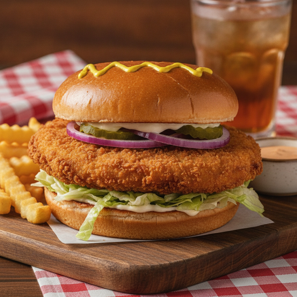 Indiana Pork Tenderloin Sandwich