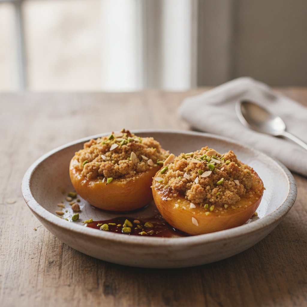 Baked Stuffed Peaches