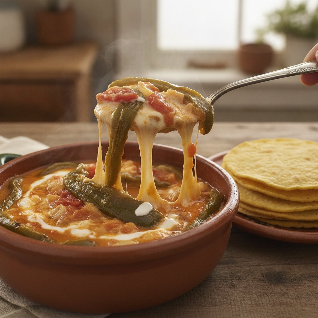 Cheese and Poblano Pepper Stew (No-Chop)