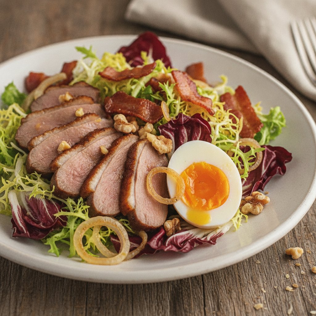 French Country Salad with Duck and Bacon