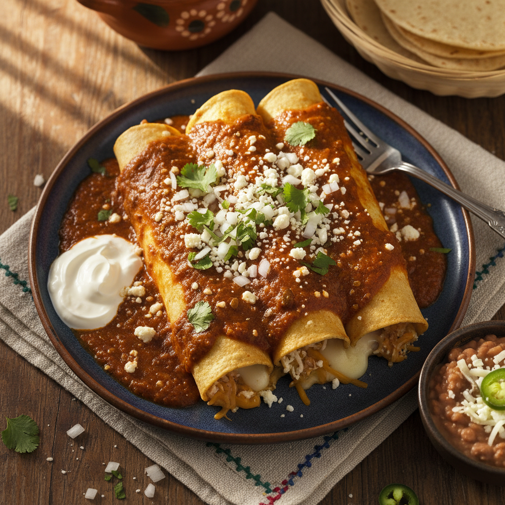 Enchiladas de Queso Norteno
