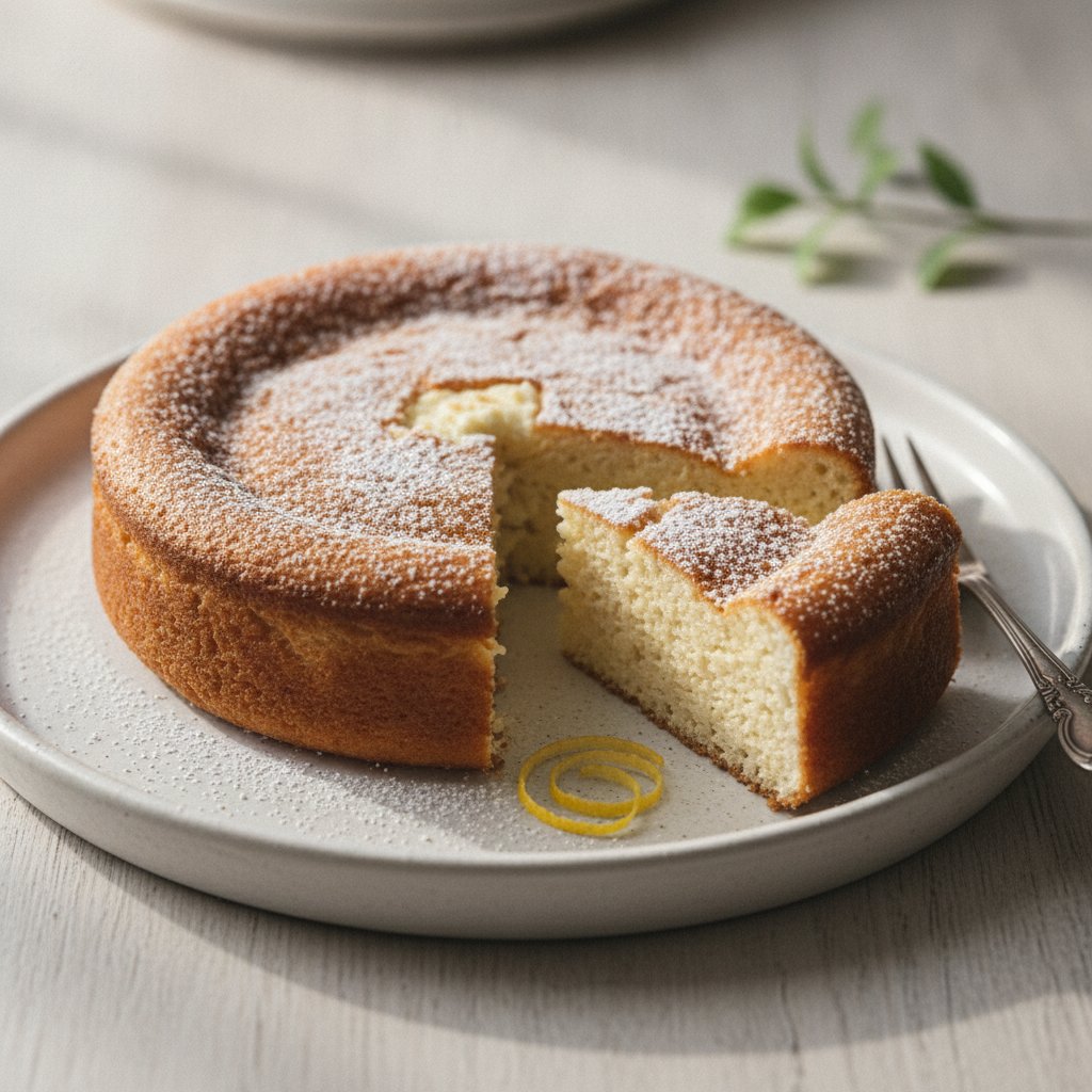 Milky Cheese Pudding Cake