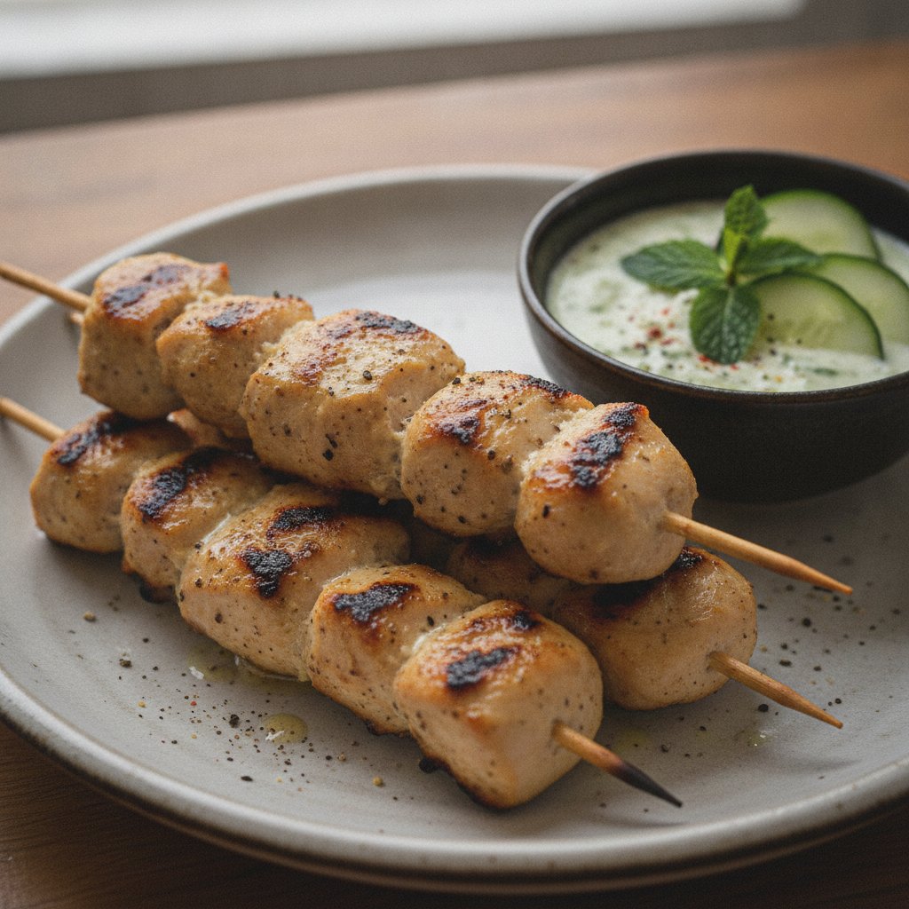 Grilled Creamy Chicken Skewers (Keto)