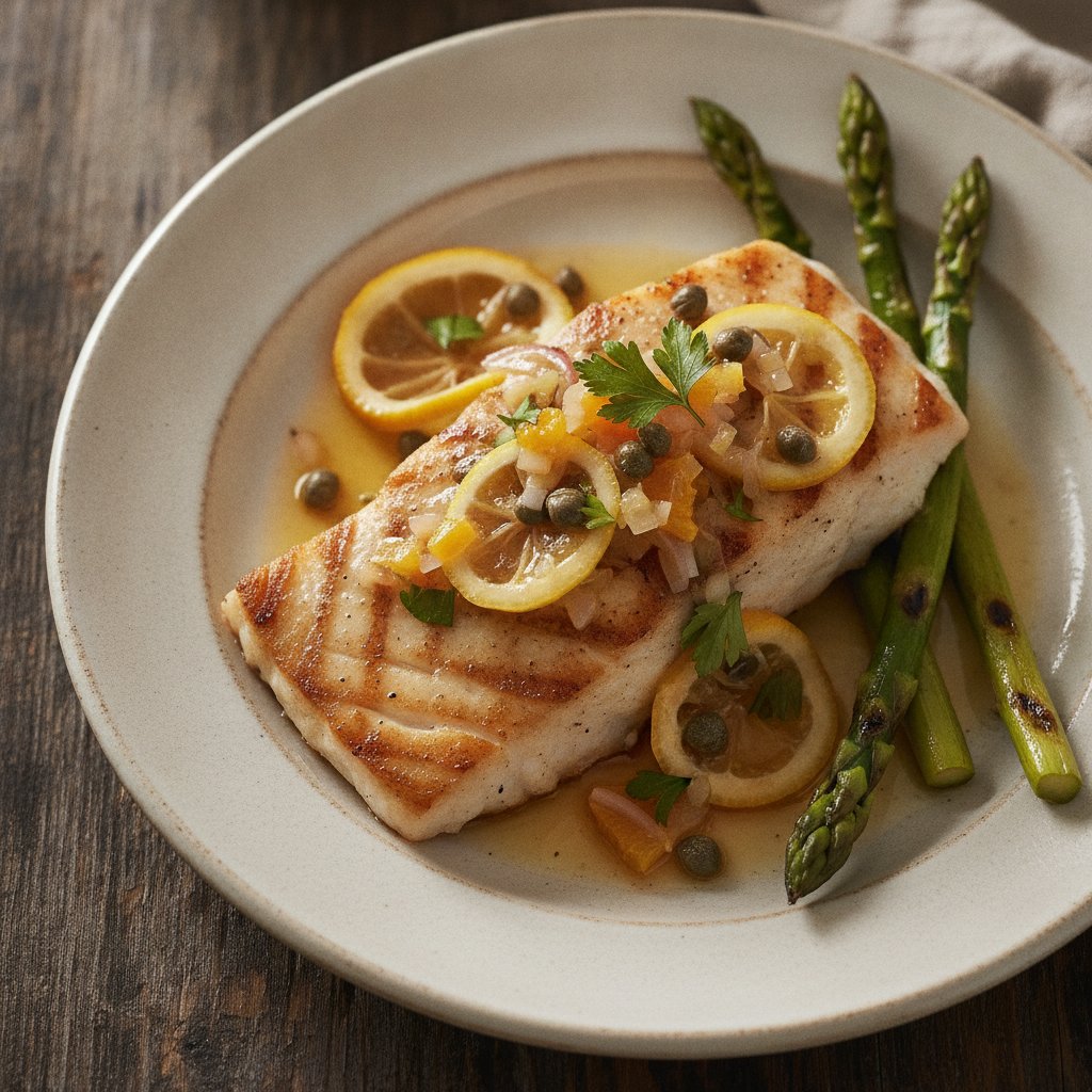 Grilled Halibut with Citrus