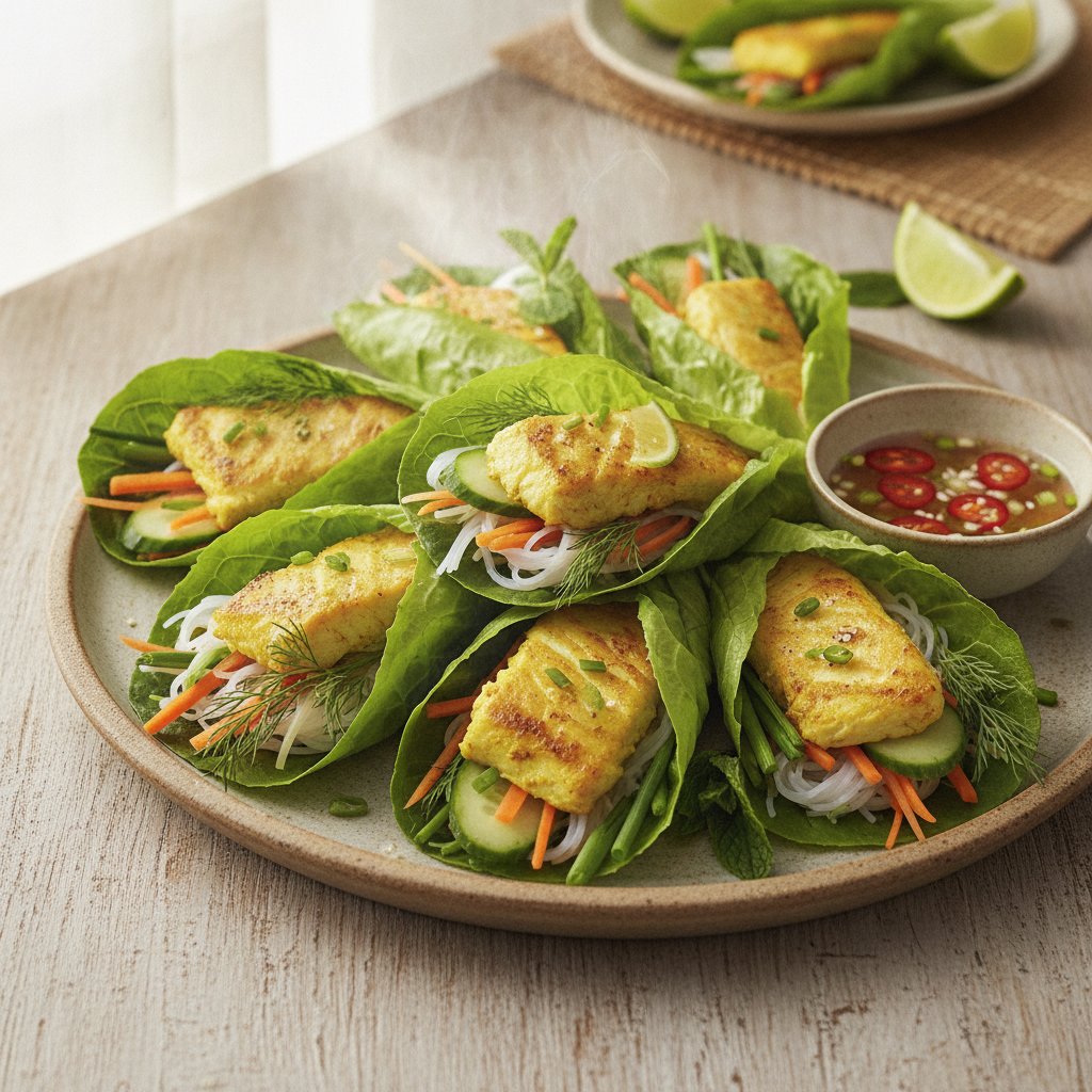 Sizzling Turmeric Fish Wraps (Low-Calorie)