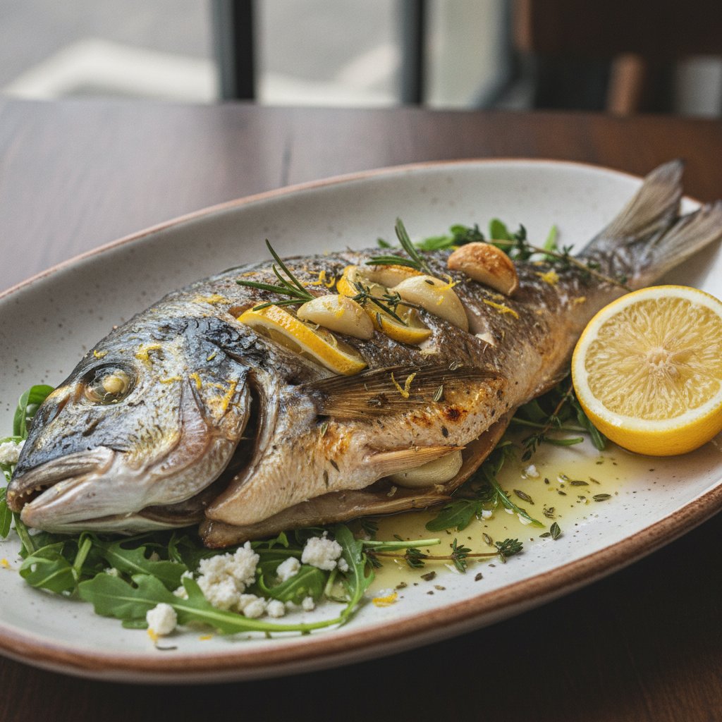 Grilled Whole Sea Bream (Keto)