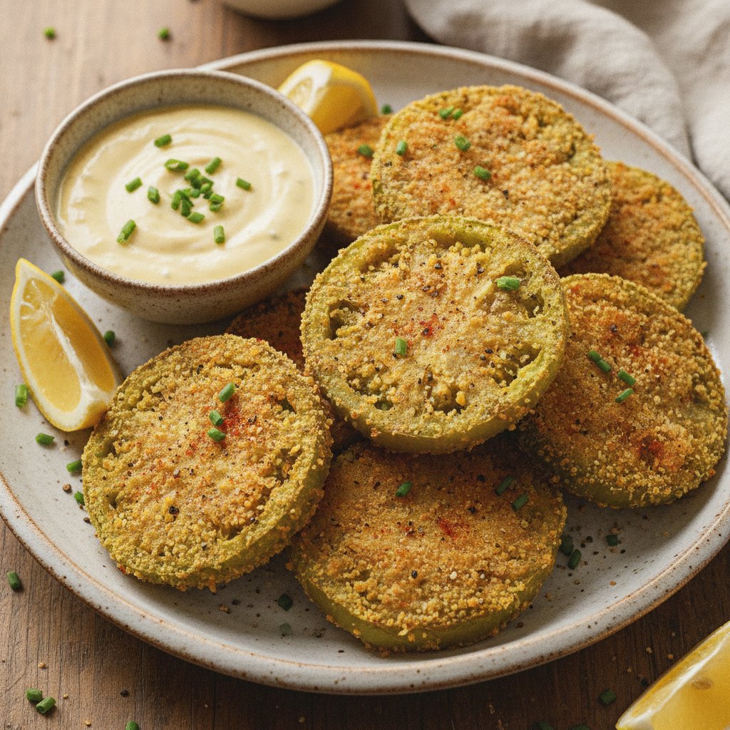 Fried Green Tomatoes (Low-Calorie)