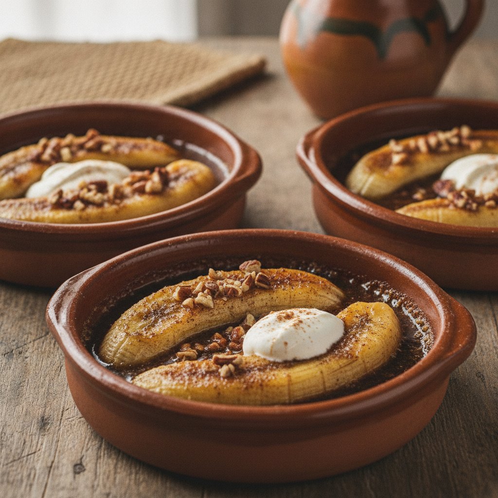 Mexican Baked Bananas with Piloncillo and Cinnamon