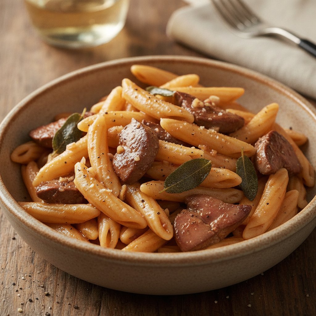 Chicken Liver Pasta